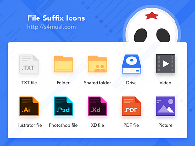 File suffix icons