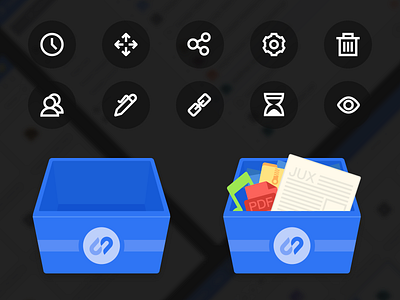 Folder dragging Icon for Drive product