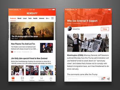 NewsApp UI