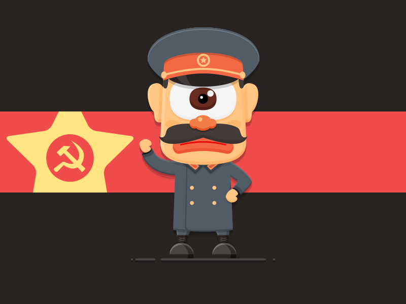 20 century Devil series illustration : Stalin war people painting illustration cccp stalin devil century 20
