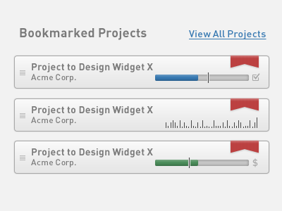 Zeggio Project Progress application progress widget