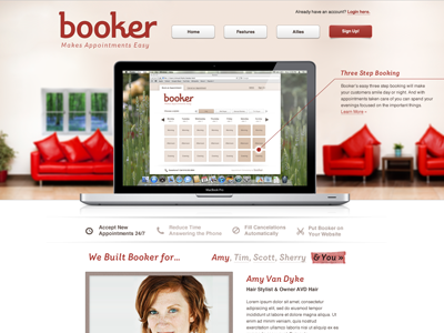 Booker Marketing Website