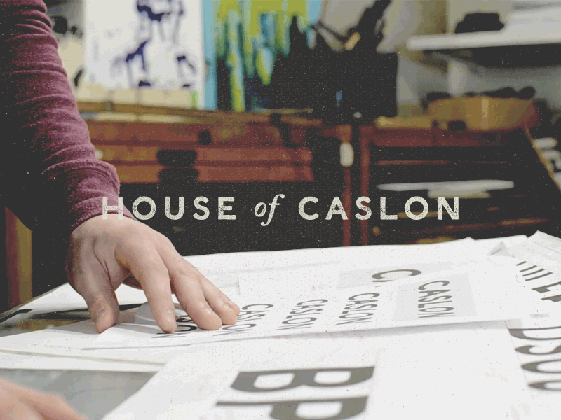 House of Caslon caslon film logo texture typography