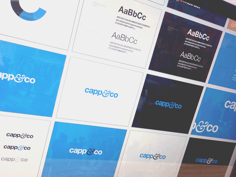 capp&co brand clean colour identity logo palette simple typography