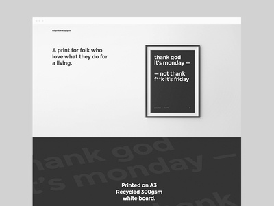 Thank god it's Monday print