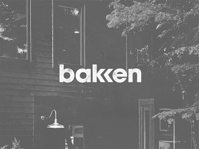 bakken architect bold logo simple type