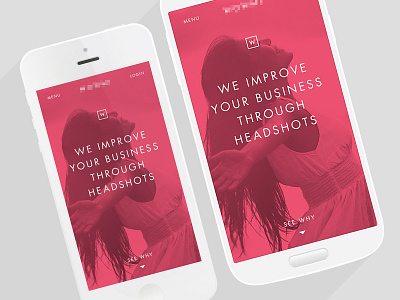 corporate headshot homepage clean digital duotone mobile responsive simple web