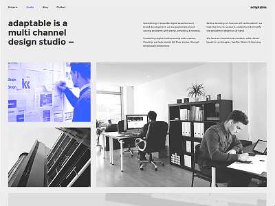 adaptable Studio adaptable clean minimal simple studio web