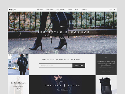 P&Co Final Homepage clean ecommerce fashion minimal simple web