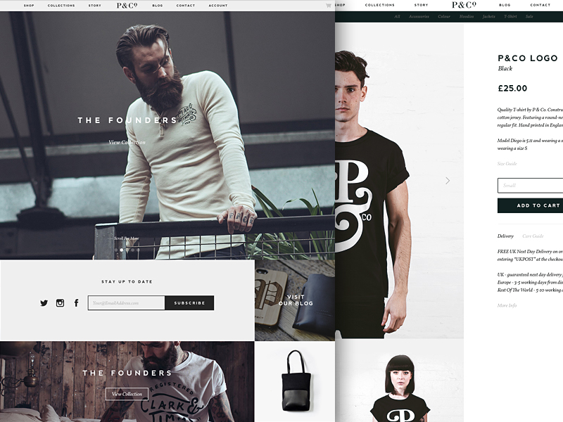 P&Co Website Launch by Olly Sorsby on Dribbble