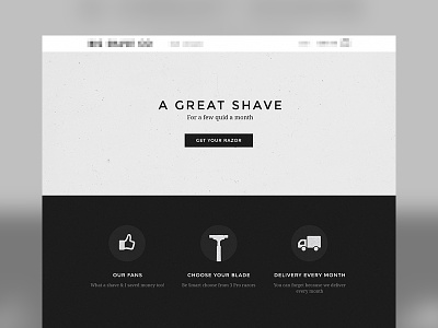 Shaving Site greyscale hero home monochrome shave shaving