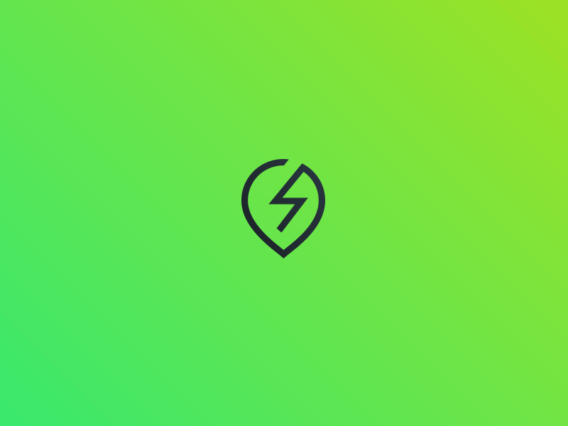 Icon WIP gradient green icon line single symbol