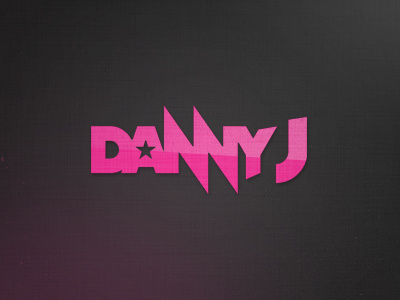 Danny J logo pink texture
