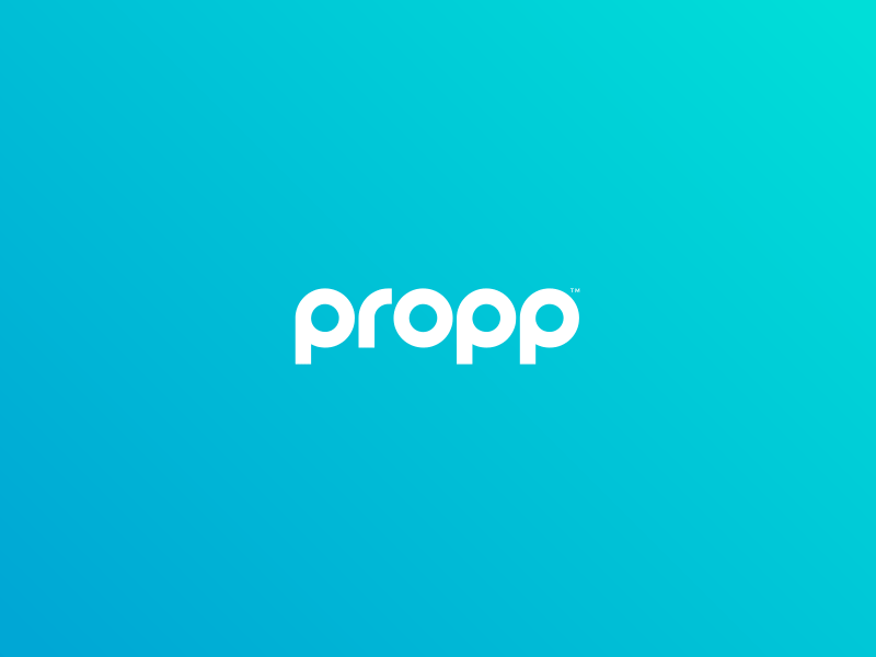 Propp Logo Design adaptable brand branding clean lines logo logotype minimal round simple thick typography