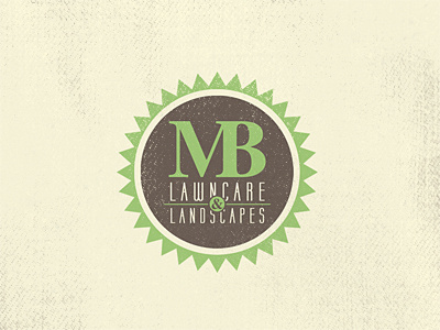 MB Lawncare & Landscapes logo texture