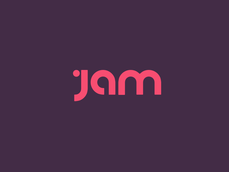 Jam Logo Concept brand branding clean jam lines logo logotype minimal round simple thick typography