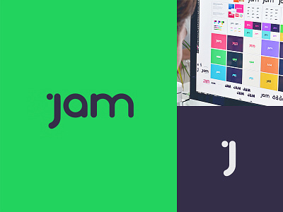 Jam Logo Concept brand branding clean jam lines logo logotype minimal round simple thick typography