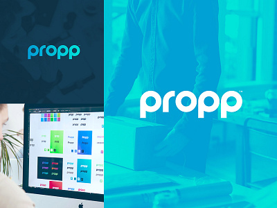 Propp Logo adaptable brand branding clean lines logo logotype minimal round simple thick typography