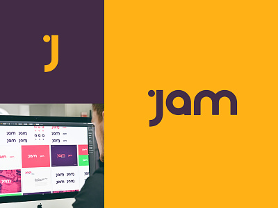 Jam Logo brand branding clean jam lines logo logotype minimal round simple thick typography
