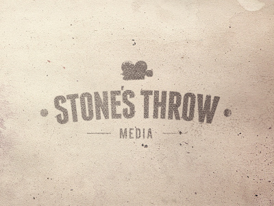 Stone's Throw Media logo media stones throw texture video