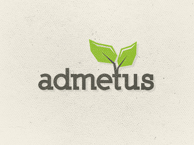 Admetus logo sapling seed texture