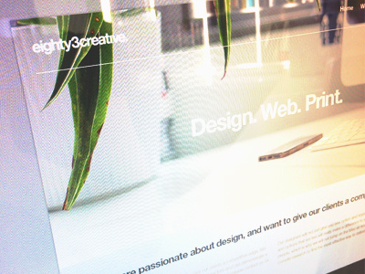 eighty3creative website.