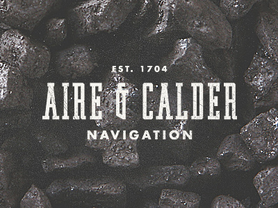 Aire & Calder canal coal logo old retro vintage