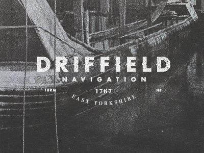 C025 Driffield Canal canal logo old retro vintage