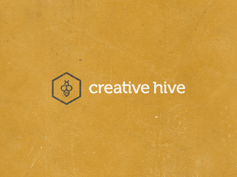 creative hive GIF bee hexagon hive logo texture