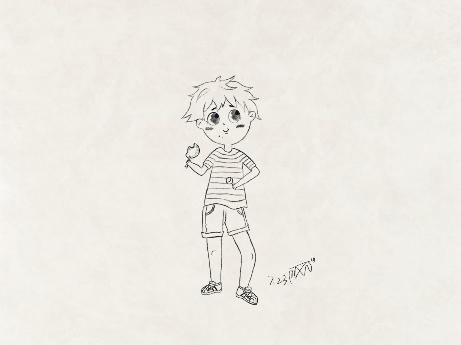 ArtStation - emo boy drawing alone