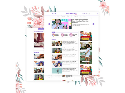 PARENTING WEBSITE LANDING PAGE design graphic design news parenting ui ui design user interface web web design website website design wire frame
