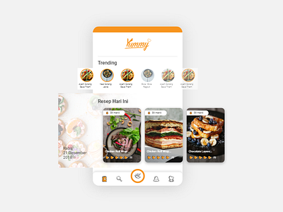 Food Recipe Mobile Apps - UI Design