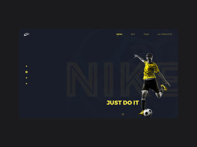 Nike - Just Do IT -  Landing Page concept