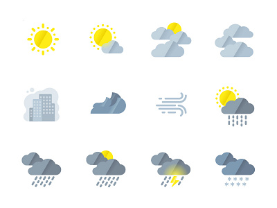 weather forecast icons icons vector weather