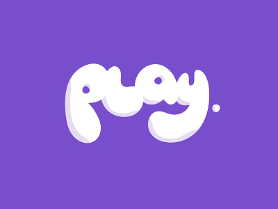 PLAY. brand design logo typo vector