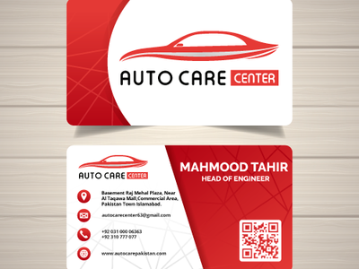 Business Card | Auto Care Center auto dealer brand and identity brand book brandguide branding business agency business card print print media