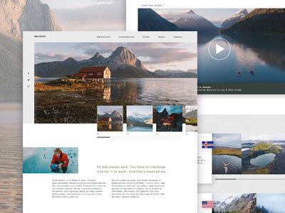 Alex Strohl // Homepage Design