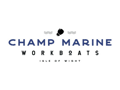 Champ Marine Workboats // Logo Design boats branding champ design graphic design isle of wight logo marine nautical traditional workboats