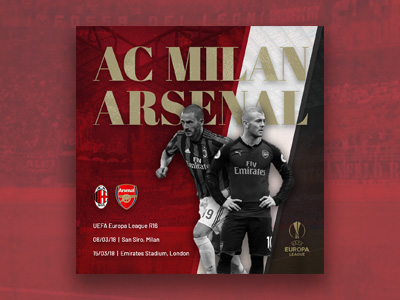 Arsenal Vs AC Milan // Artwork By Charlie Nolan On Dribbble