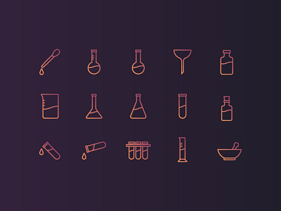 Laboratory Icon Set