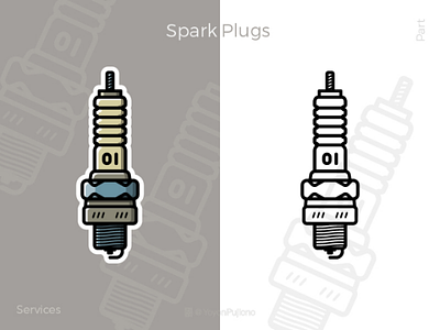 Spark Plugs vector illustrator ai icon icons
