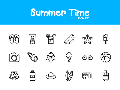 Summer Time icon icon design icon set icons iconutopia summer vector