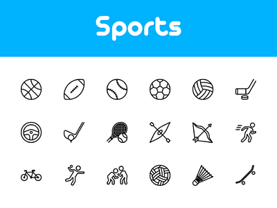 Sports icon icon design sport design
