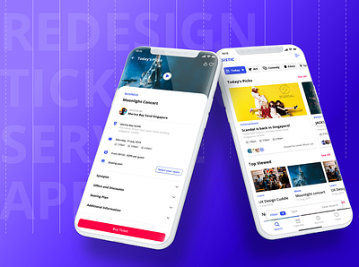 Ticketing Service App booking app concert events app mobile app service app service design sistic ticketing app uidesign uiux