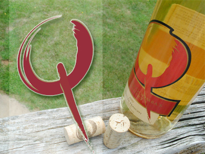 Quattro Goomba's Winery bottle branding design identity illustration logo packaging