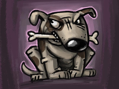 Doggy corel painter dog