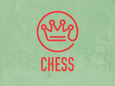 Chess logo chess crown