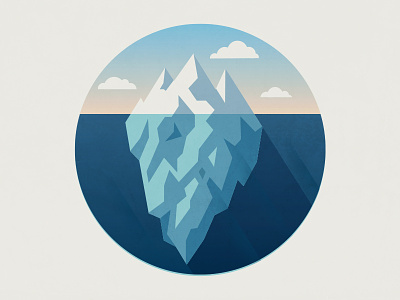 Iceberg iceberg icons illustration