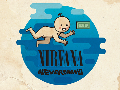 Nirvana / nevermind dollar music nirvana vector