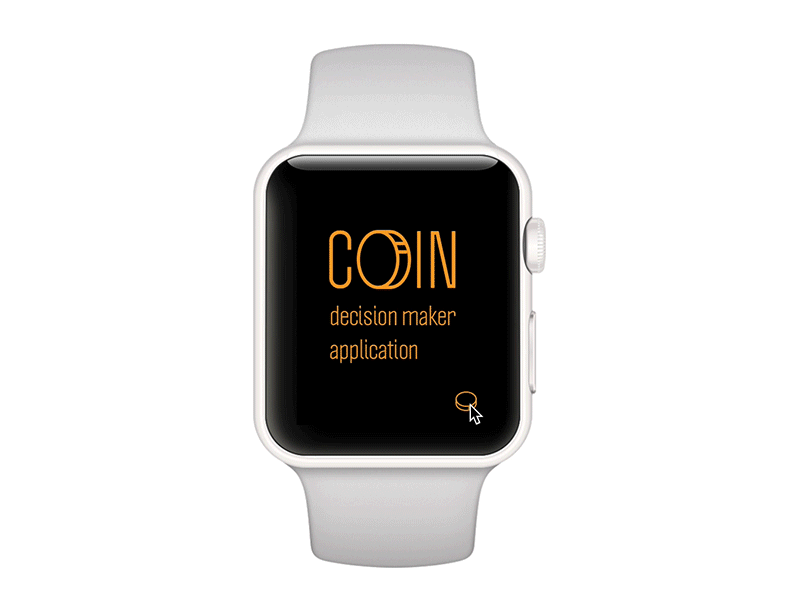 Decision making application coins concept experiment iwatches product design prototype ux